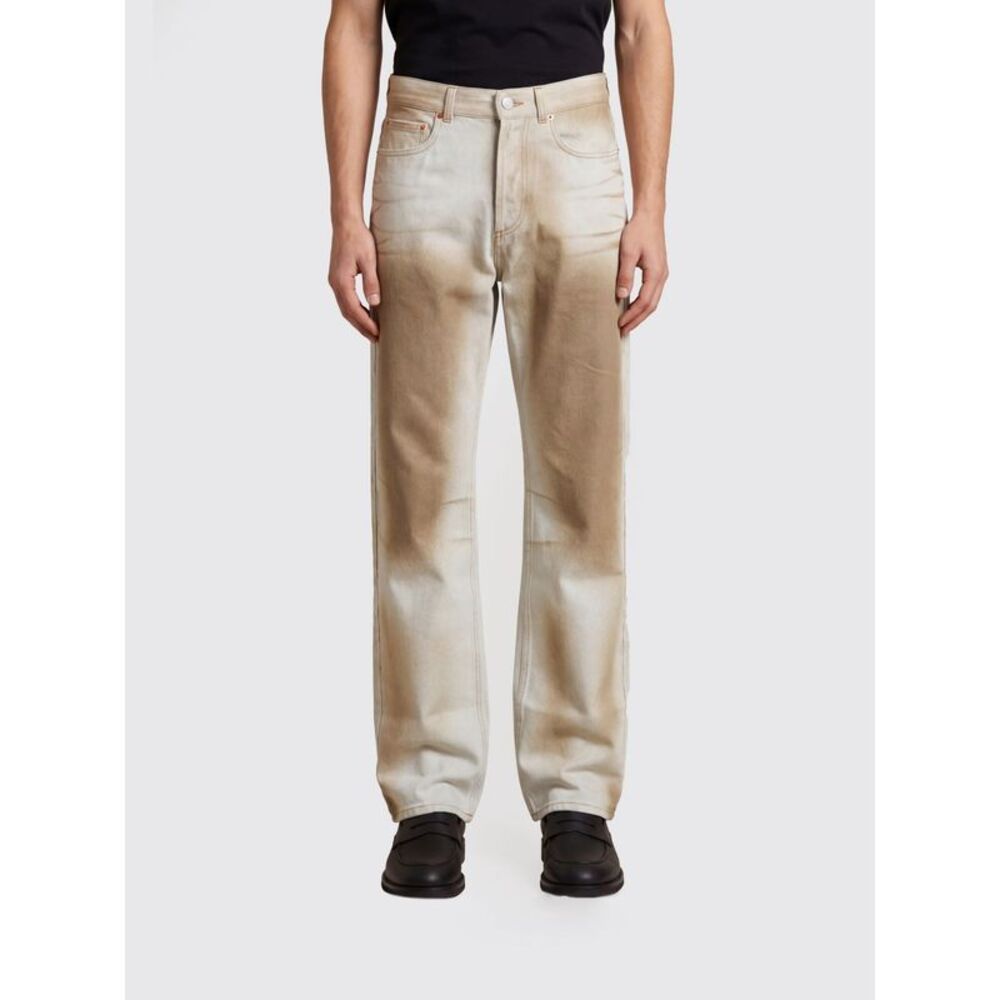 Magliano Men Magliano Flattone Mid-Rise Straight Fit Jeans In Worn-Effect Denim